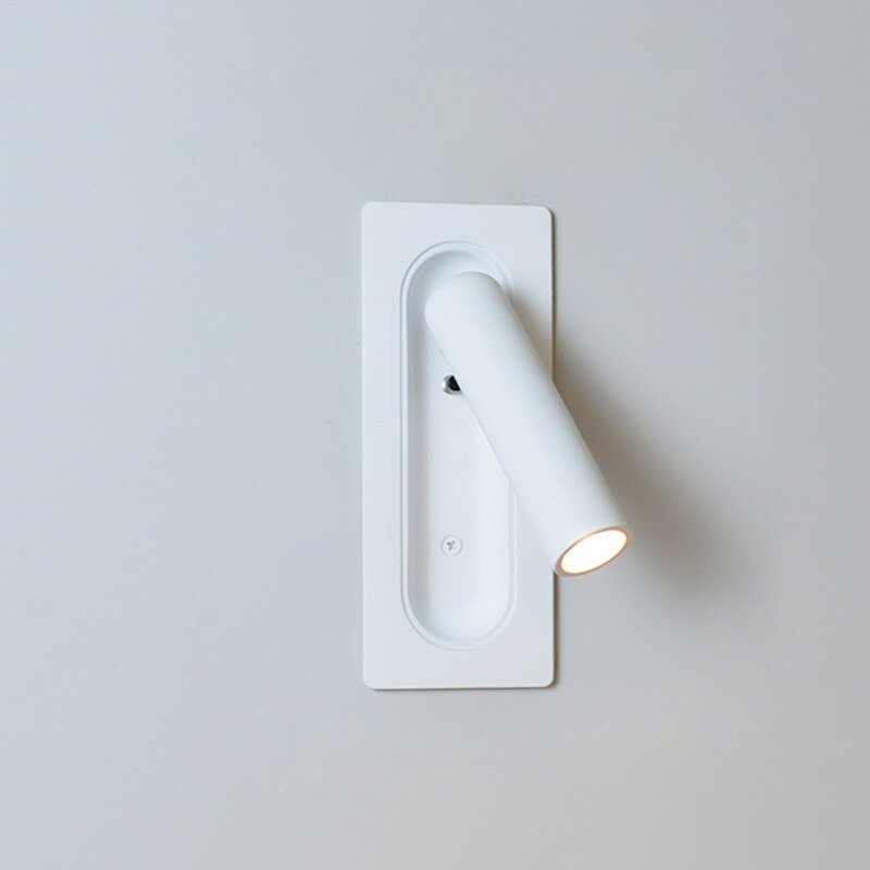 Wall Mounted Bedside Lamp With Directed Reading Light