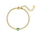 Heart Shaped Birthstone Bracelet For Her Meaningful Gift Jewelry