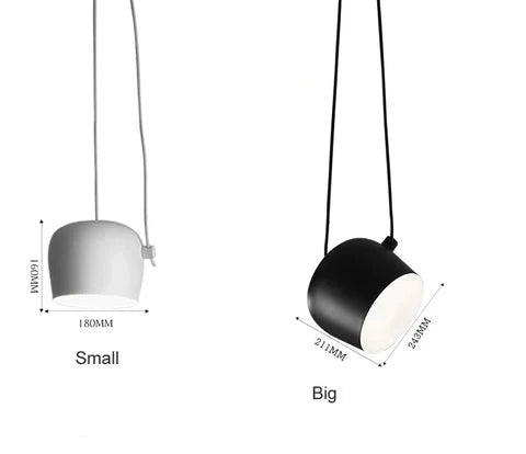 LumaDrum Pendellampa med kabel och strömmatad glödlampa