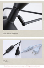 Lámpara de Pared Moderna NovaSwing con Brazo Oscilante y Enchufe para Decoración de Dormitorio