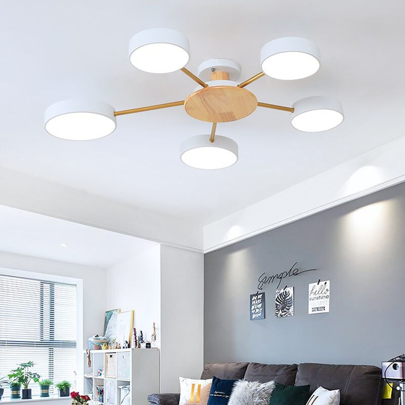 Luminax Nordic Modern LED Ceiling Chandelier Fixture For Living Rooms And Bedrooms