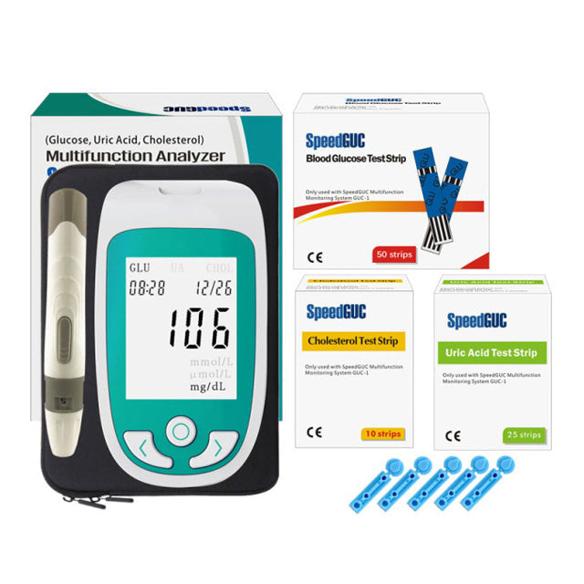 AstraGuard 3-In-1 Test Kit For Cholesterol, Glucose Uric Acid