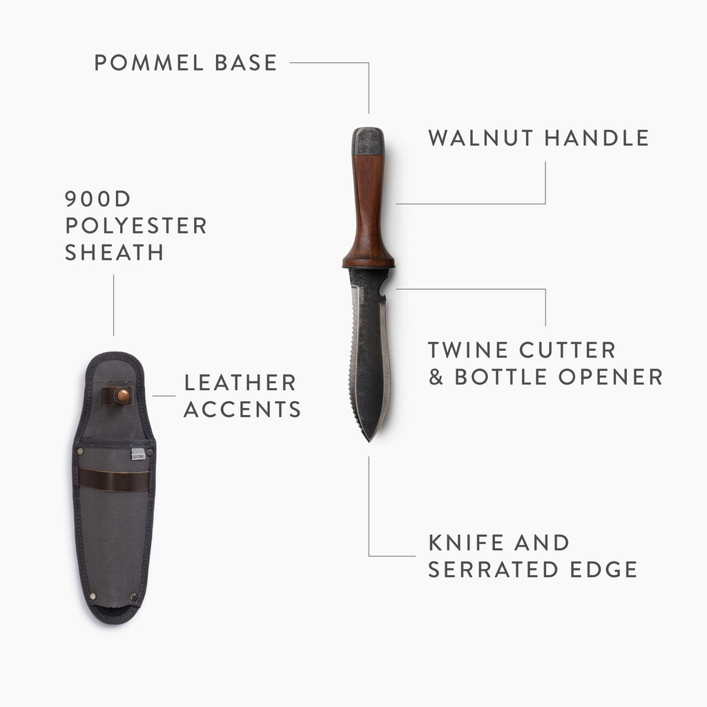 TrailForge Survival Knife With Pro Grip And Ergonomic Handle And Rugged Blade