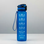 HydrsalHero Sports Bottle With Time Markers And Straw 1 Liter Hydration
