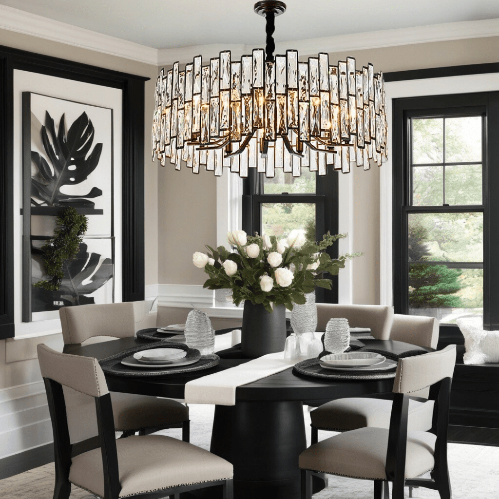 Candeeiro de Cristal Kylar com Elementos LED Coleção Arden