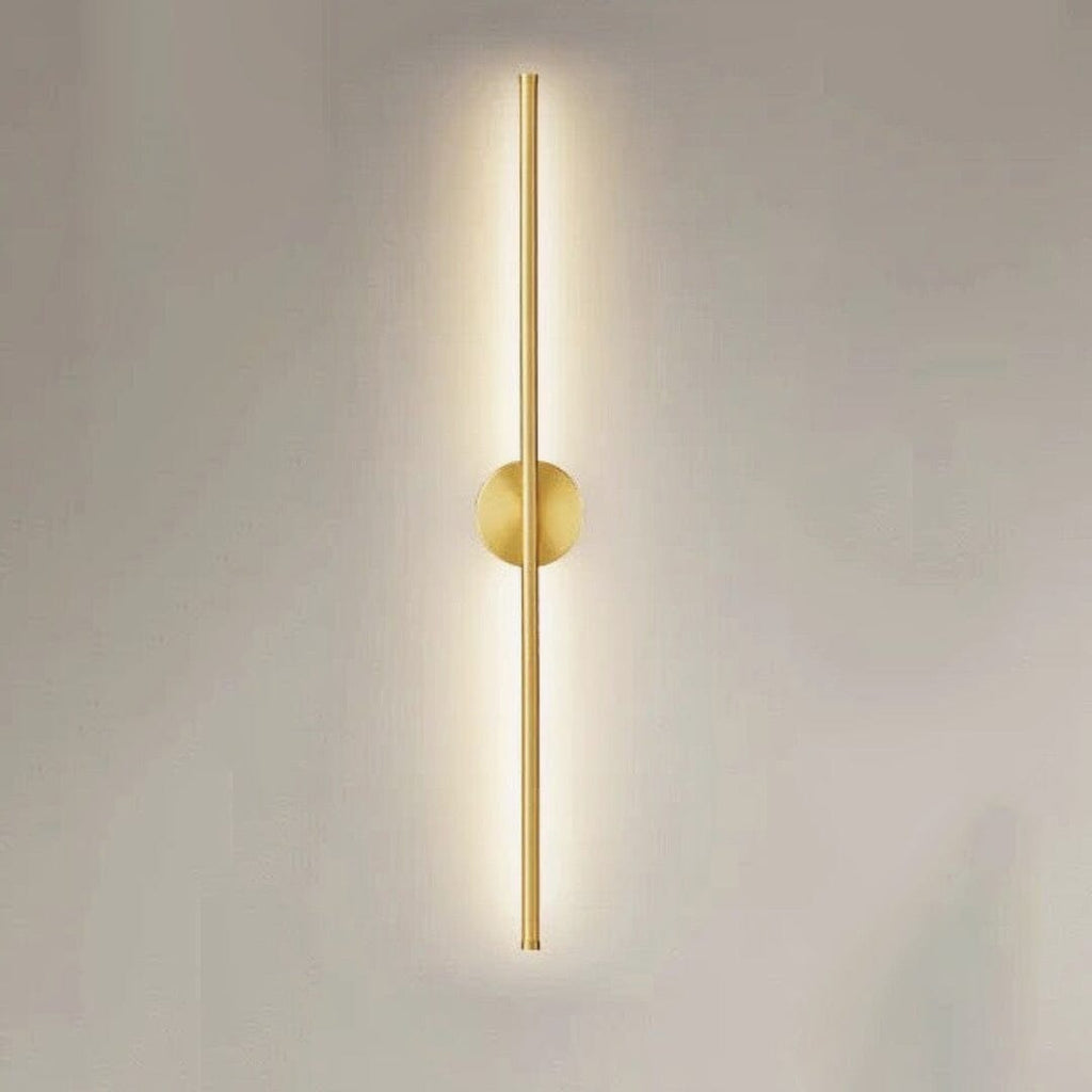 Lampu Dinding LED Tiub Berlapis Emas untuk Ruang Dalaman Moden