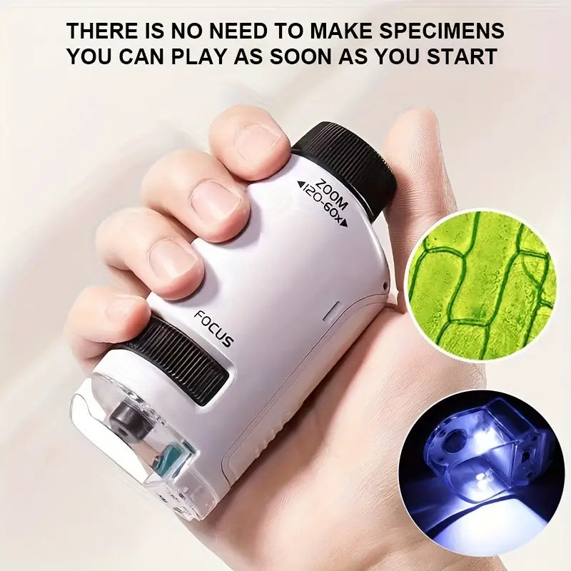 Ensemble Mini Microscope pour Enfants pour Explorer les Mondes Minuscules