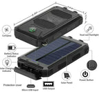 Batterie Externe Solaire 500000mAh Étanche IP67 Pour Activités Extérieures