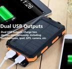 LyraCharge 30000mAh solcelle powerbank IP67 vandtæt