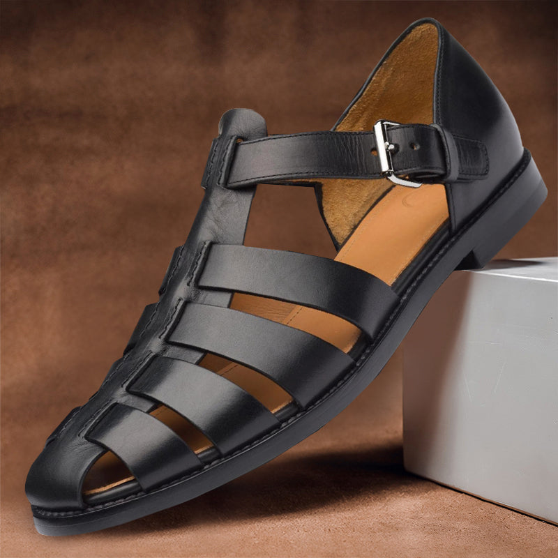 Sandal Kulit Kenrio Direka Untuk Lelaki Kasut Musim Panas Premium