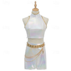 Kpop Halloween Costume Girls Holographic Outfit