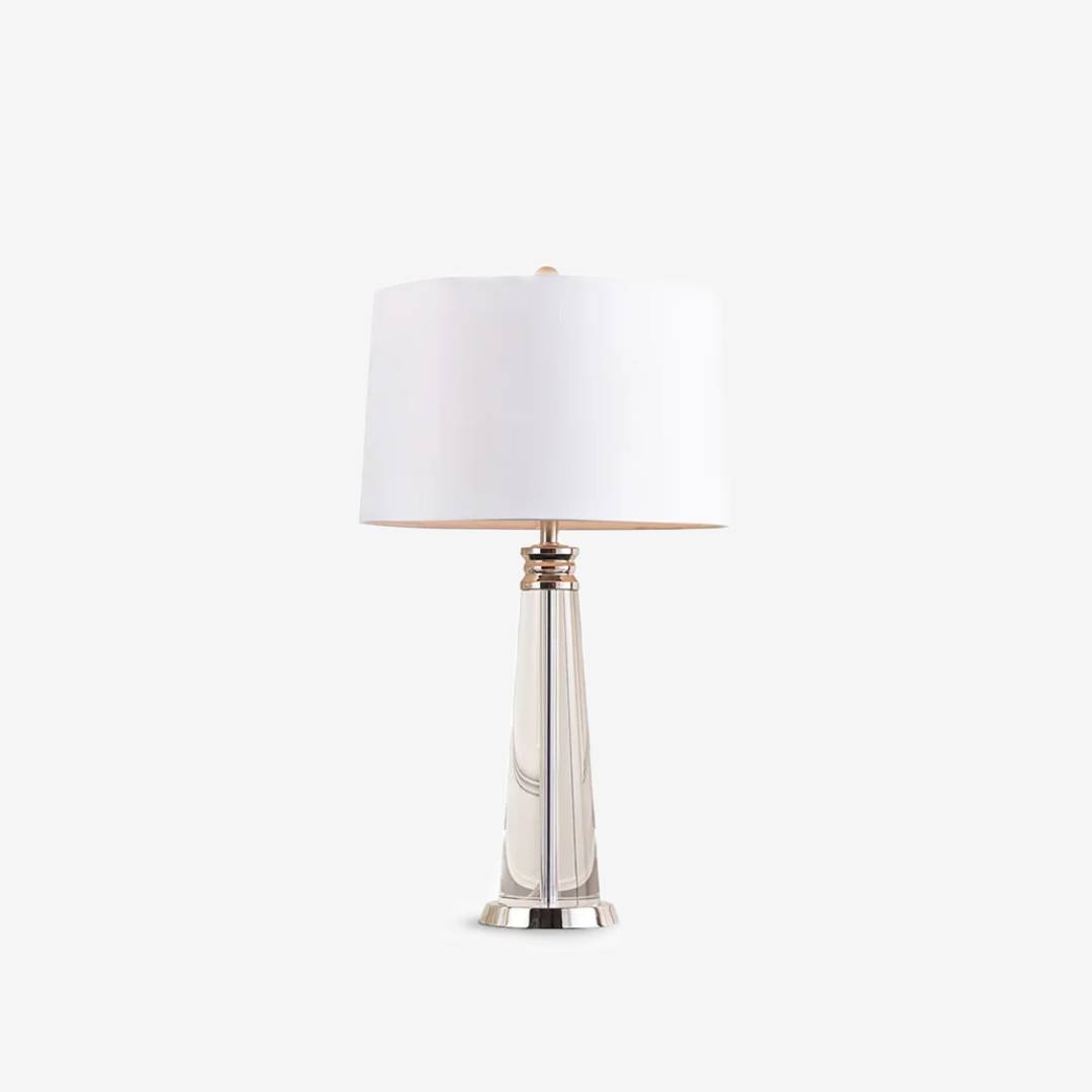 Lampe de table avec accent en cristal pour chambre et salons