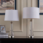 Lampe de table avec accent en cristal pour chambre et salons