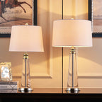 Lampe de table avec accent en cristal pour chambre et salons