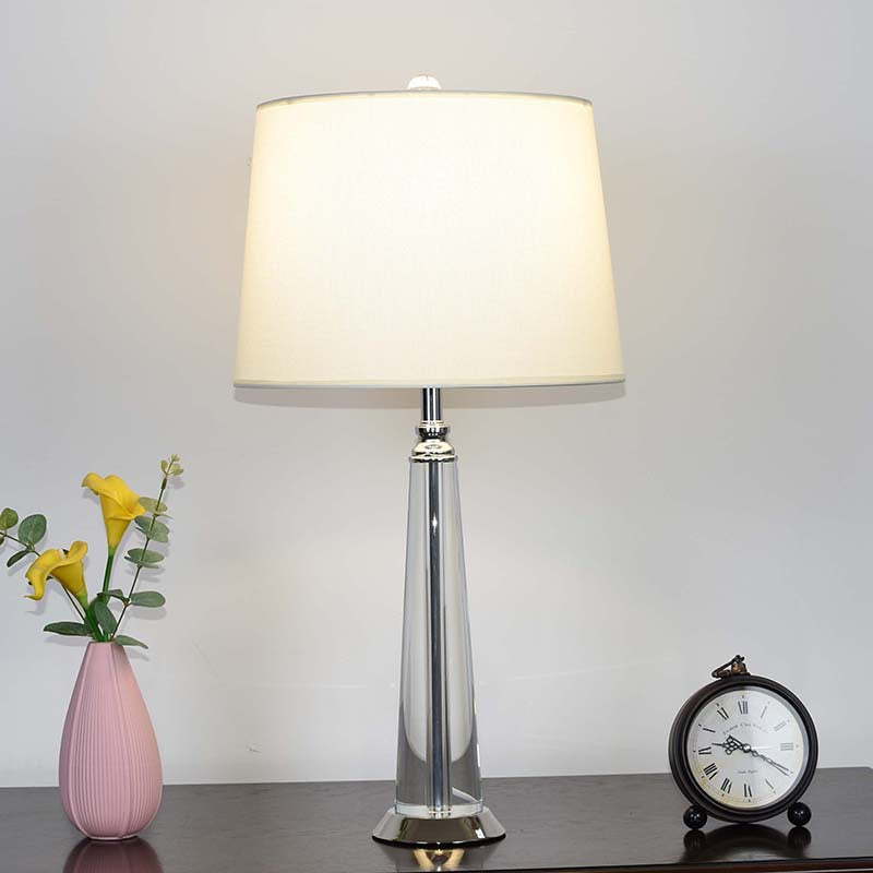 Lampe de table avec accent en cristal pour chambre et salons
