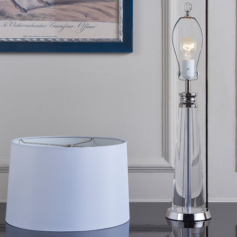Lampe de table avec accent en cristal pour chambre et salons