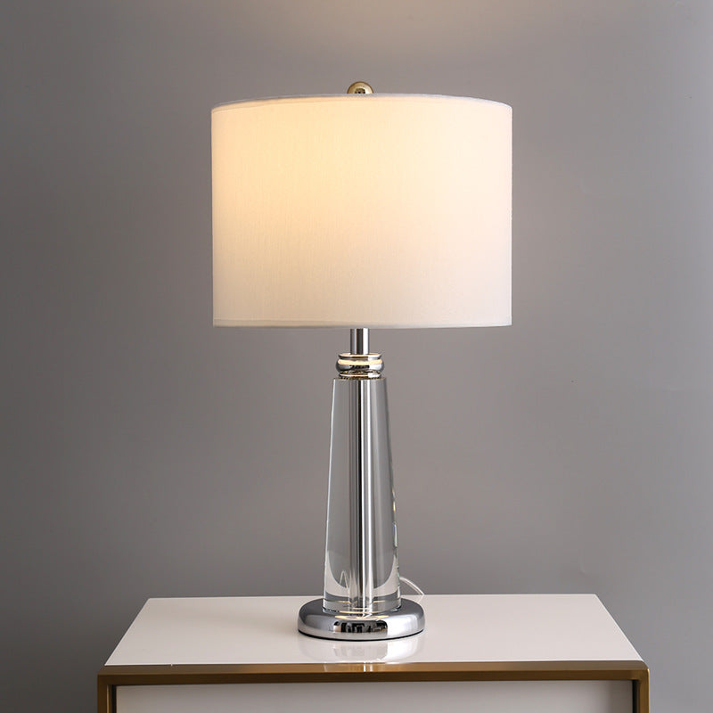 Lampe de table avec accent en cristal pour chambre et salons