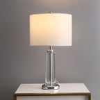 Lampe de table avec accent en cristal pour chambre et salons