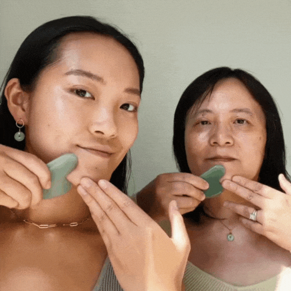 Authentic Jade Gua Sha Facial Massager Tool