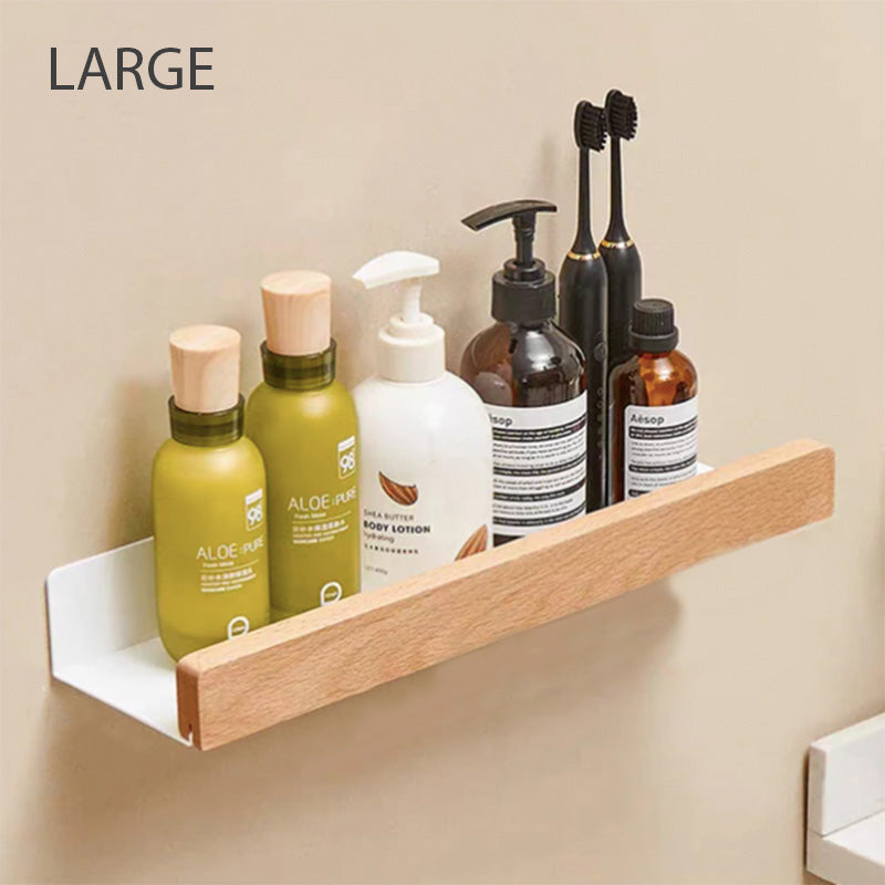 AerisZen Slim Wall Shelves For Minimalist Bathroom Organization