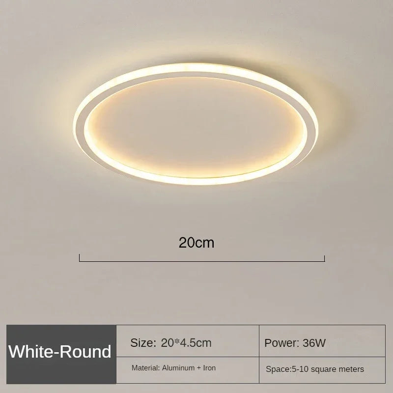 Lampu Siling LED Boleh Laras SkagaNova Nordic Dalam Putih Hangat