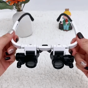 ClaritySight Pro LED-Lupenbrille mit 8x, 15x und 23x Vergrößerung