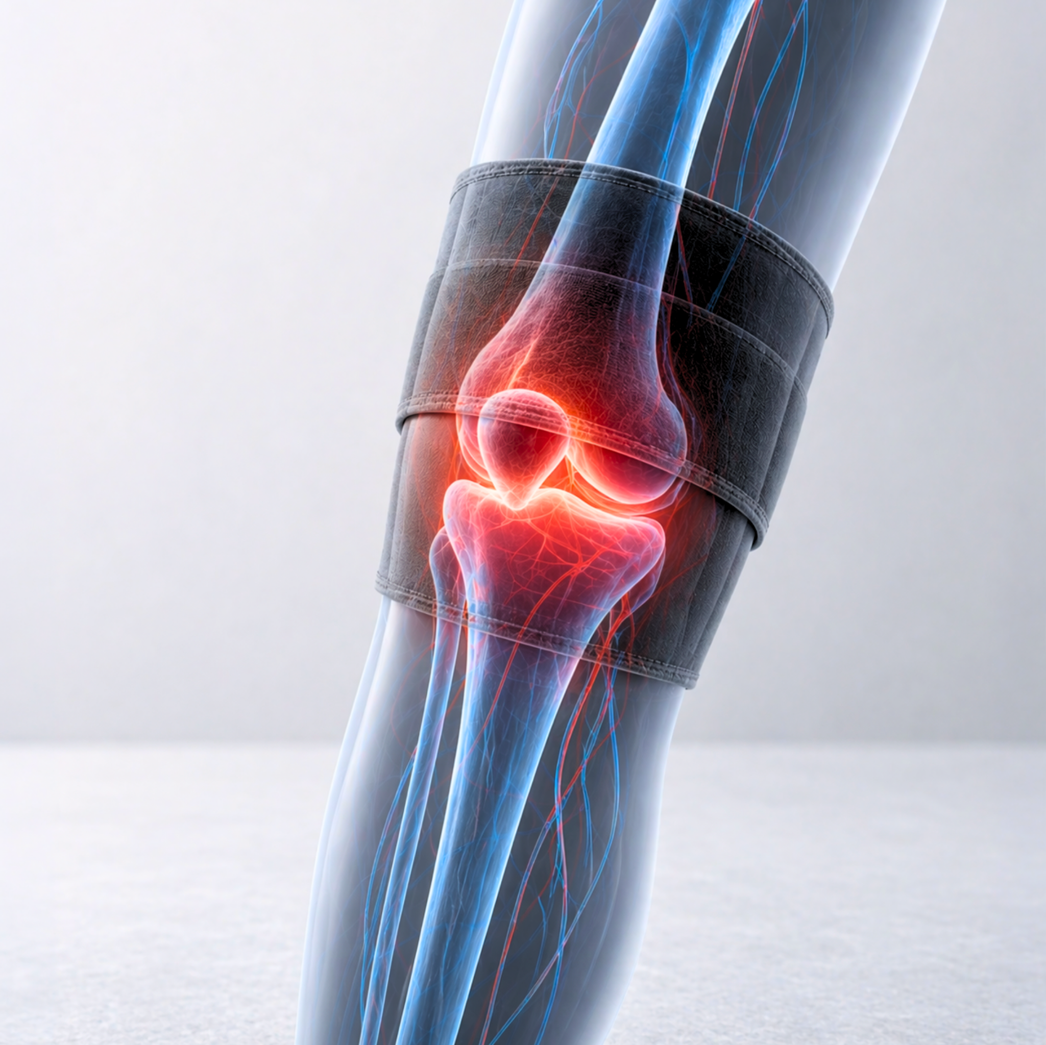 KneeRevive Pro Fascia per Terapia a Luce Rossa – Supporto per Ginocchio 660nm e 850nm