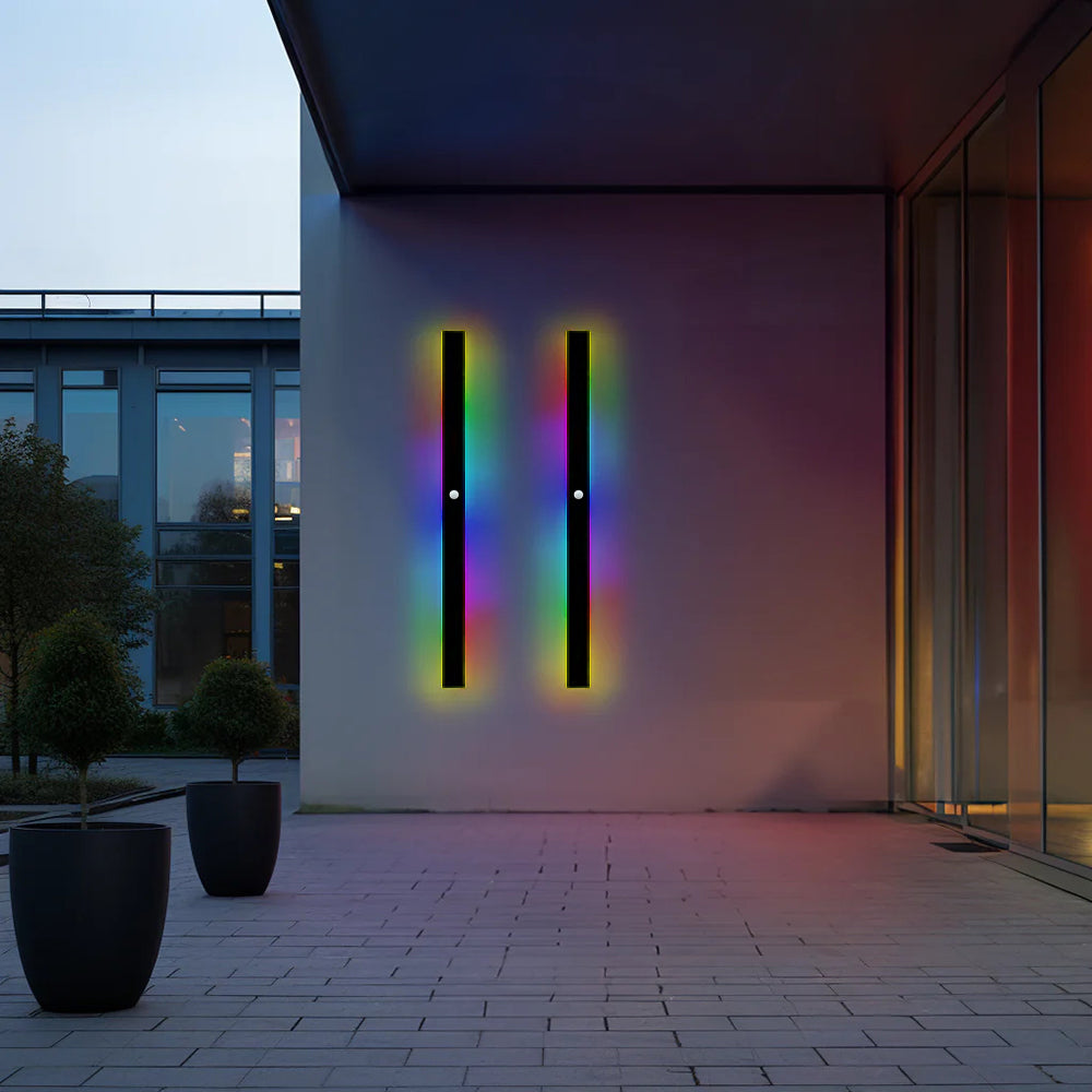 Nyx Black LED Finish Edition Linear Wall Light Outdoor
