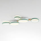NovaLumen White Gray Metal Ceiling Light Modern Decor