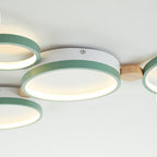NovaLumen White Gray Metal Ceiling Light Modern Decor