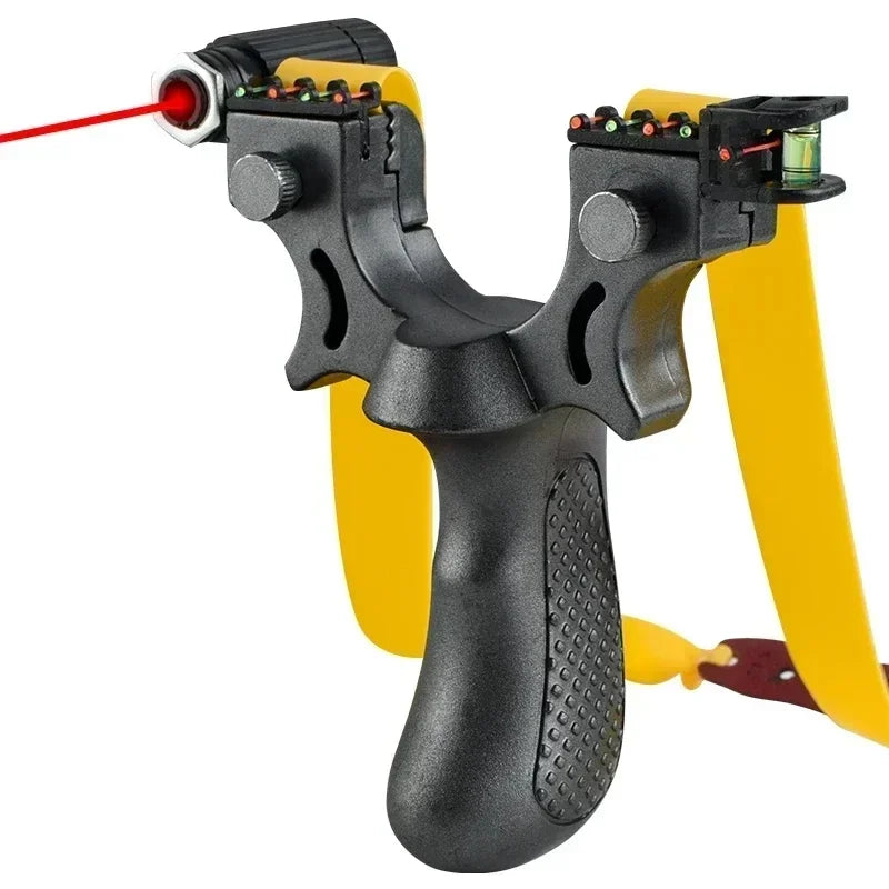 Udendørs slyngpistol med LED, indbygget vaterpas og skridsikkert greb