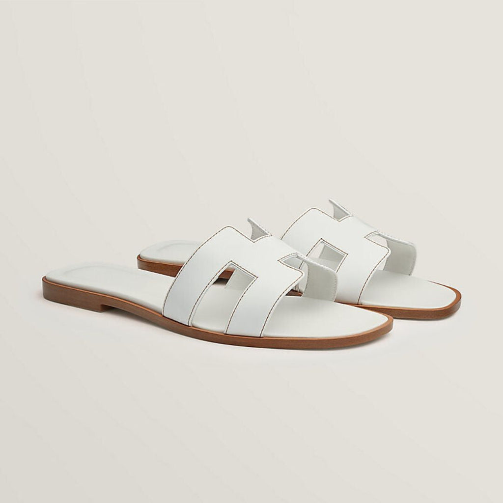Women's Leather Sandals With Adjustable Cutout Straps For Daily Comfort