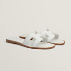 Women's Leather Sandals With Adjustable Cutout Straps For Daily Comfort