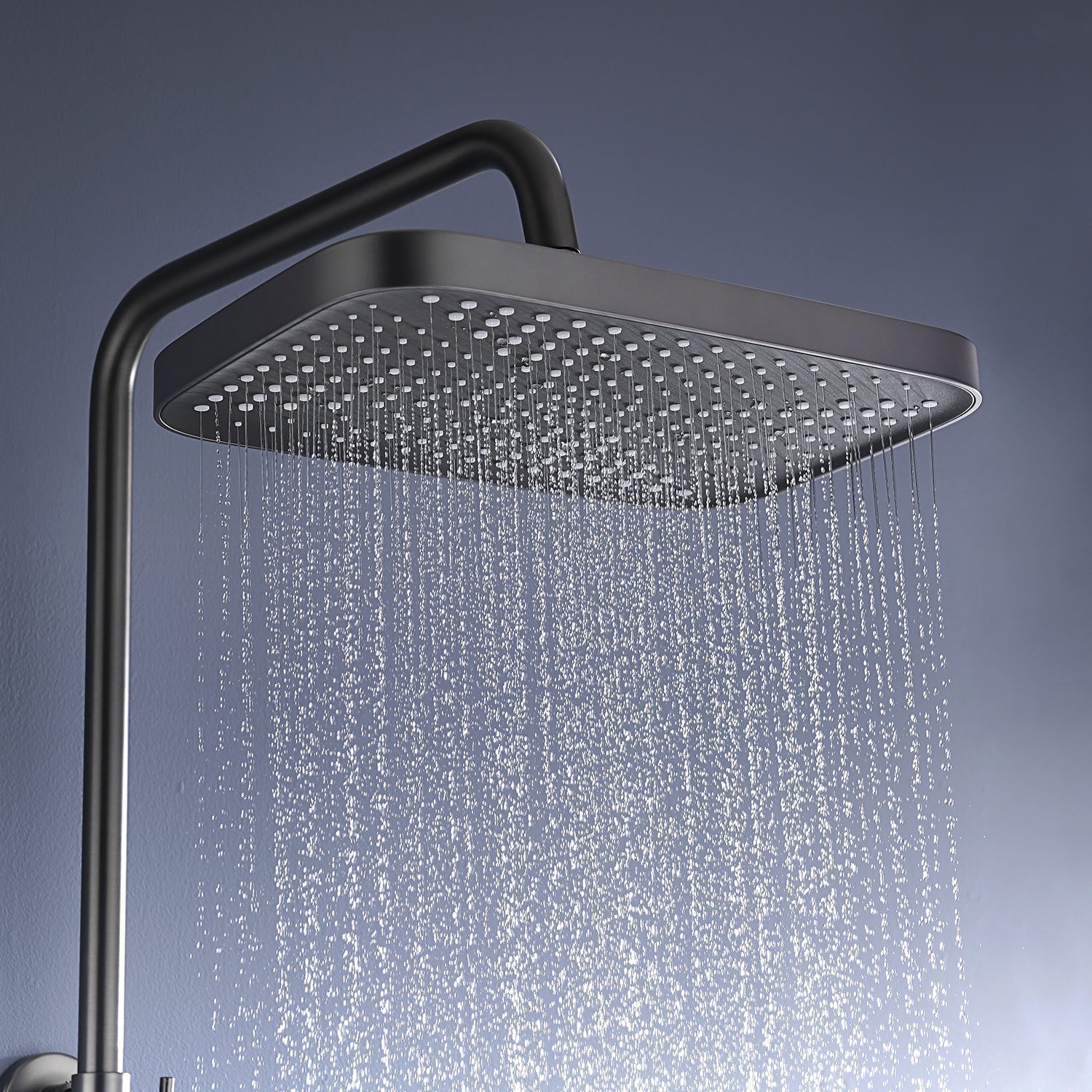 Sistema doccia con regolazione della temperatura a LED per uso domestico