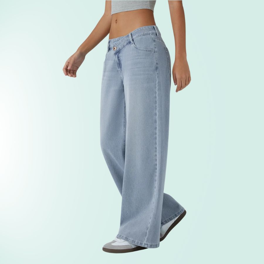 FlexFit Secret Stretch 女款不对称低腰牛仔裤