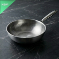 Pure Titanium Frying Pan, 32 34 36 Cm Non Coated Professional Cookware