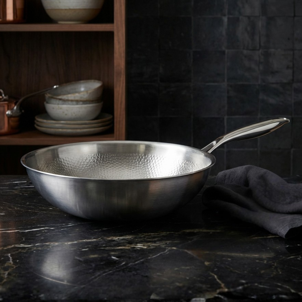 Pure Titanium Frying Pan, 32 34 36 Cm Non Coated Professional Cookware
