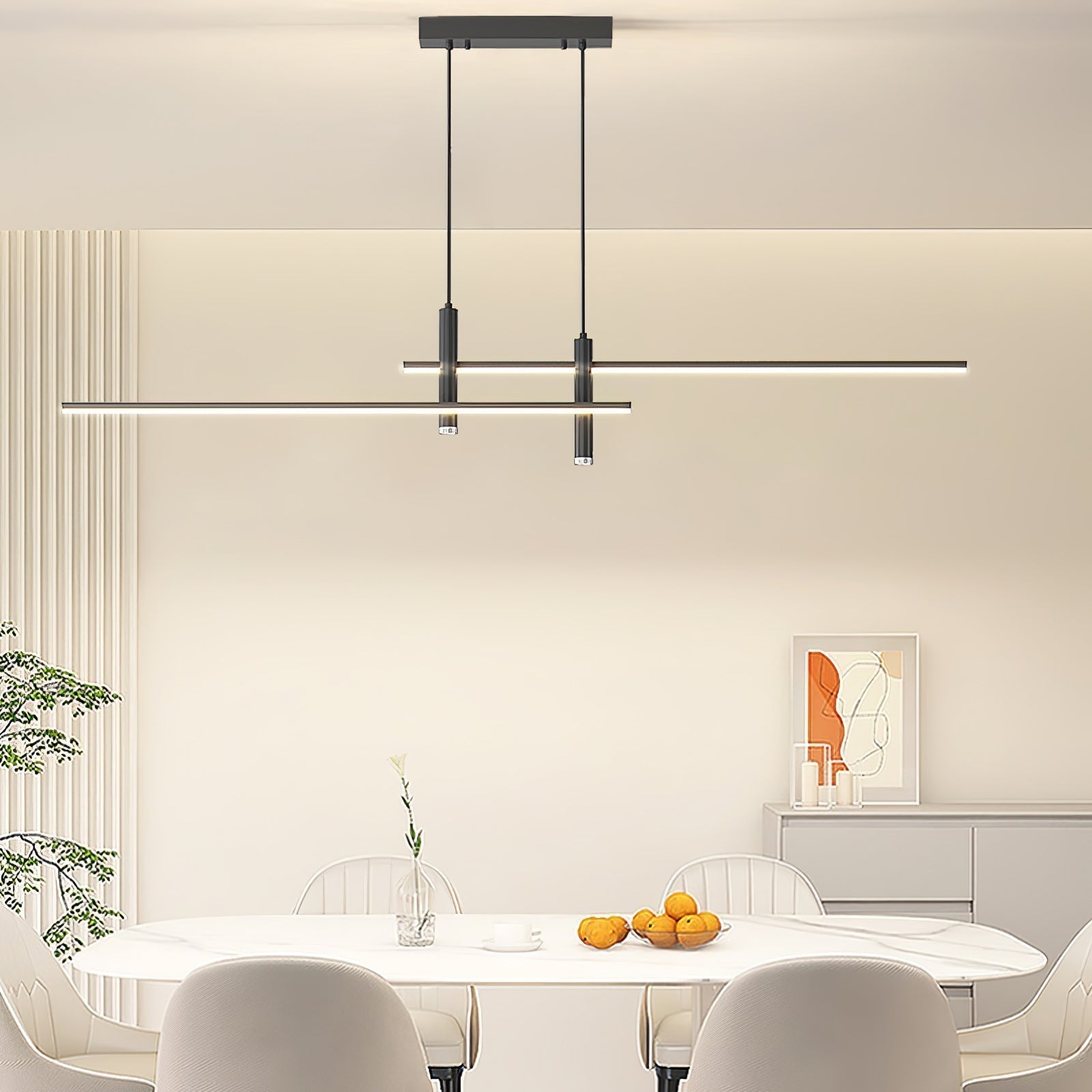 Modern Yemek Odaları İçin Lineer Tasarımlı Nexa Sarkıt Lamba