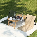 Ultralet foldbar campingstol med ergonomisk design for behagelig siddekomfort