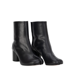 Alera Leather Tabi Boots With Block Heel For Women