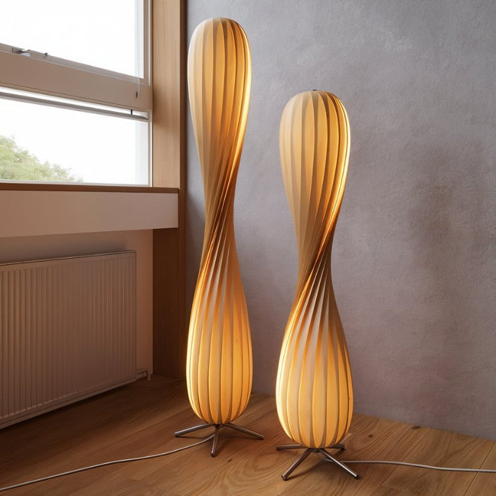 Lumina Twist Floor Lamp With Soothing LED Light For Living Rooms And Bedroom
