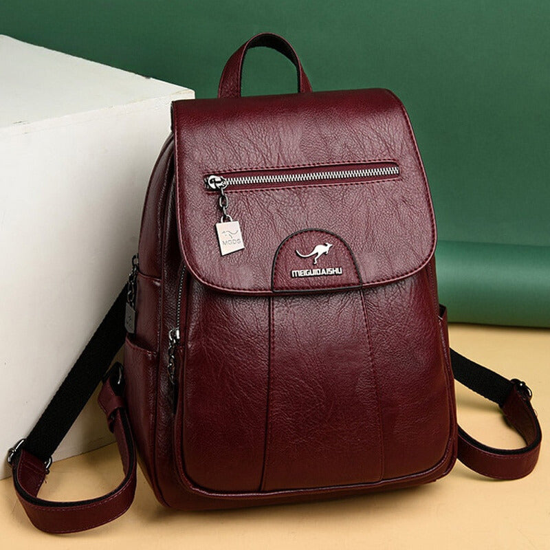 Aurelia Everyday Leather Backpack For Women Premium Look