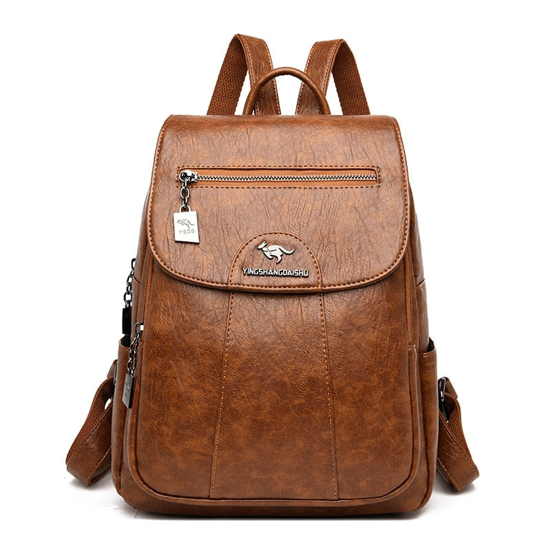 Mochila Isolde em Pele para Mulher Elegância Diária