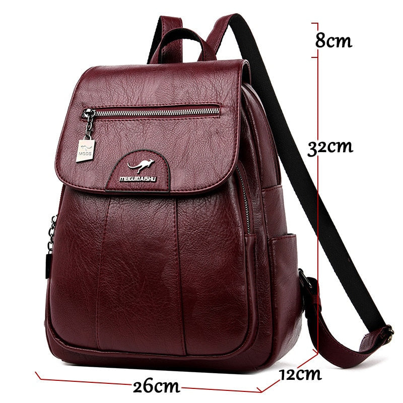 Aurelia Everyday Leather Backpack For Women Premium Look