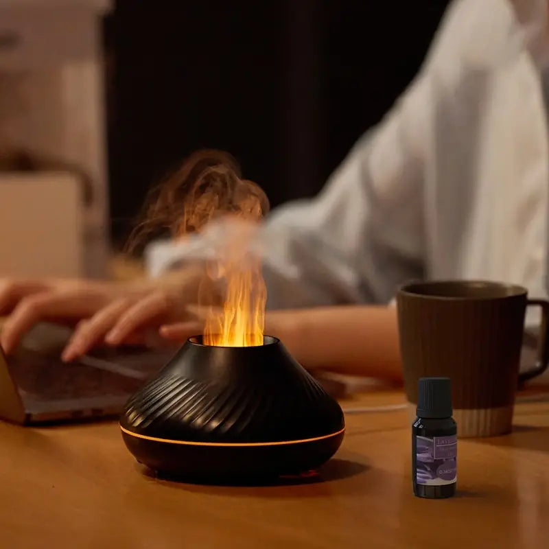 Lumomist aromaterápiás diffúzor lágy lánggal az otthoni jólléthez
