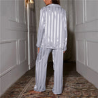 Conjunto de Roupa de Dormir de Seda Lyra Para Mulheres Coleção de Pijamas de Luxo