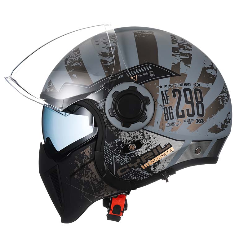 AstraGuard Modular Helmet With Dual Visor And DOT ECE Certification
