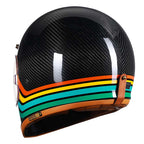Casca de motocicletă din fibră de carbon F389TS, aprobată DOT și ECE