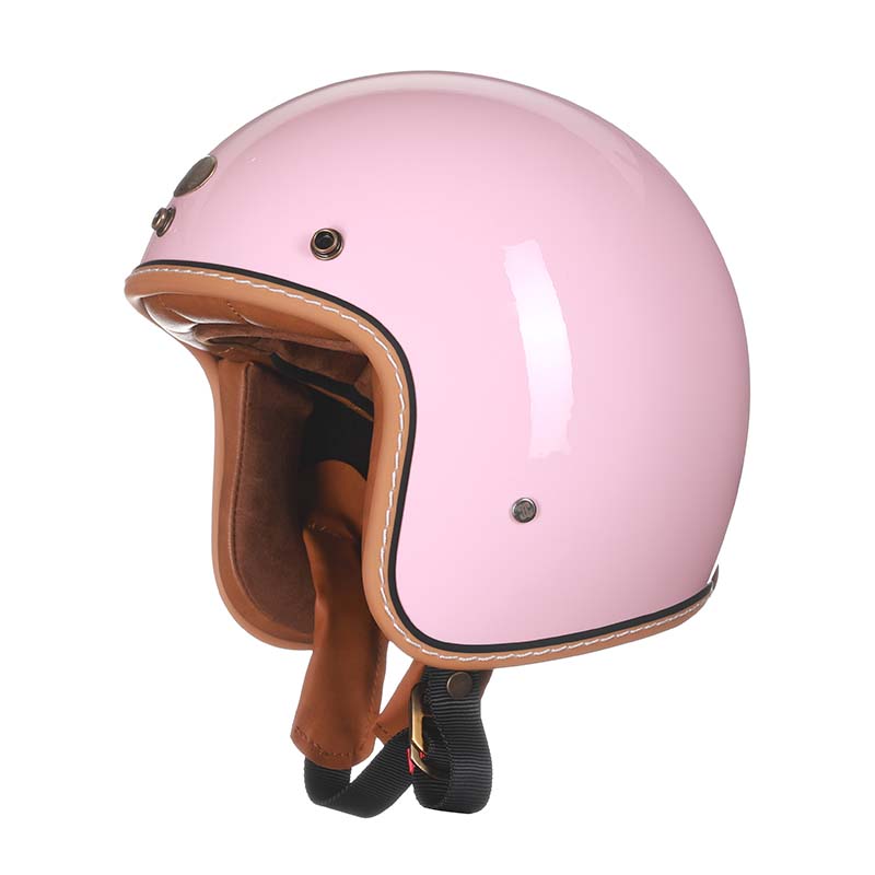 Casco per moto stile vintage a profilo basso con certificazioni DOT ed ECE