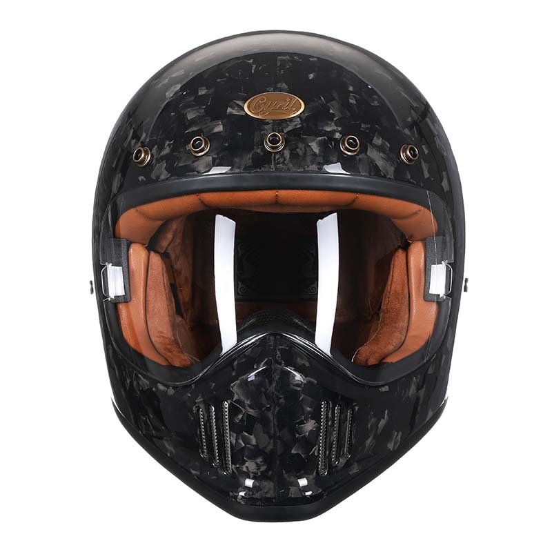 Casco Integrale in Fibra di Carbonio per Motociclisti, Omologato DOT ed ECE
